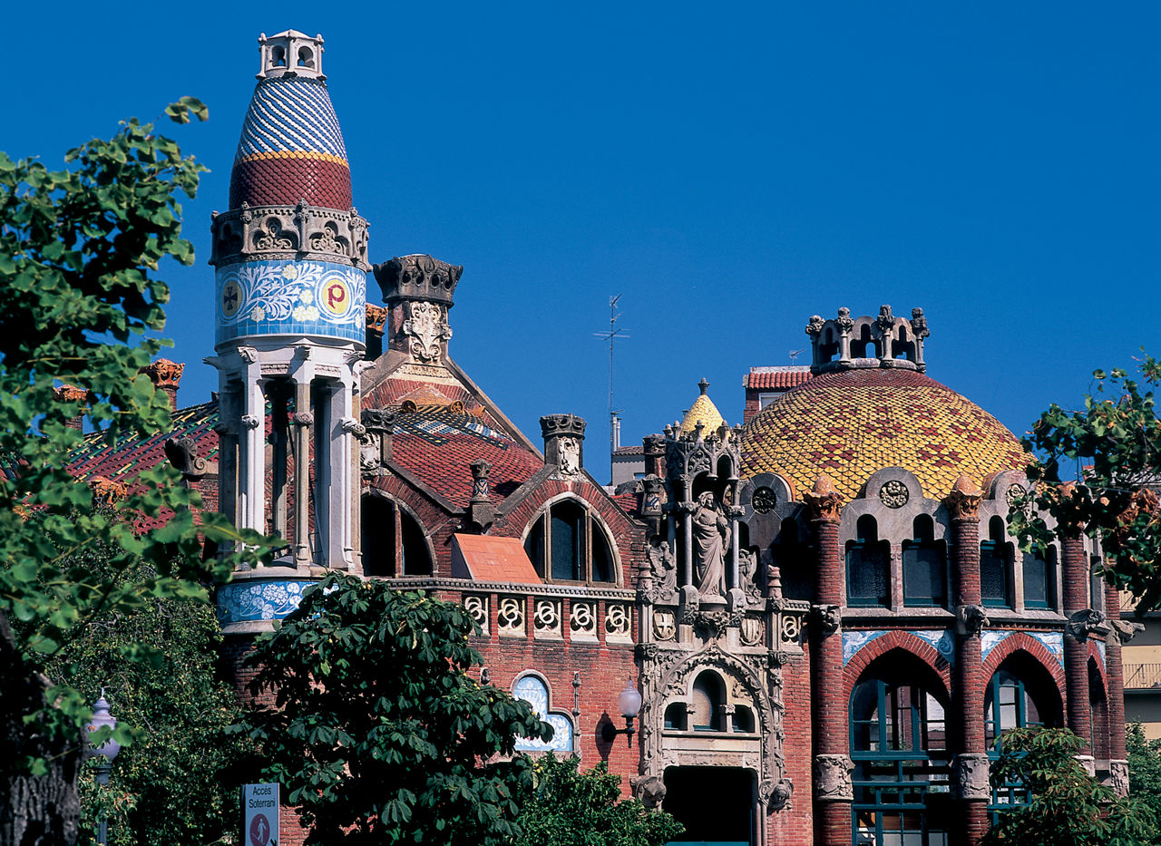 Pavellons de l'hospital de Sant Pau de Domènech i Montaner.