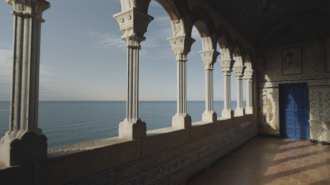 Vistas al mar desde el Palau de Maricel de Sitges