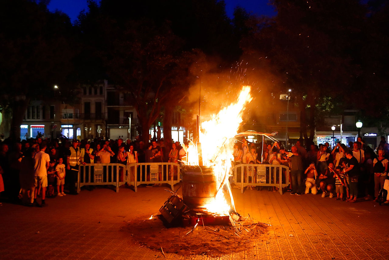 Quema de la Bota en Arenys de Mar