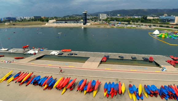 El Canal Olímpic de Catalunya a Castelldefels.