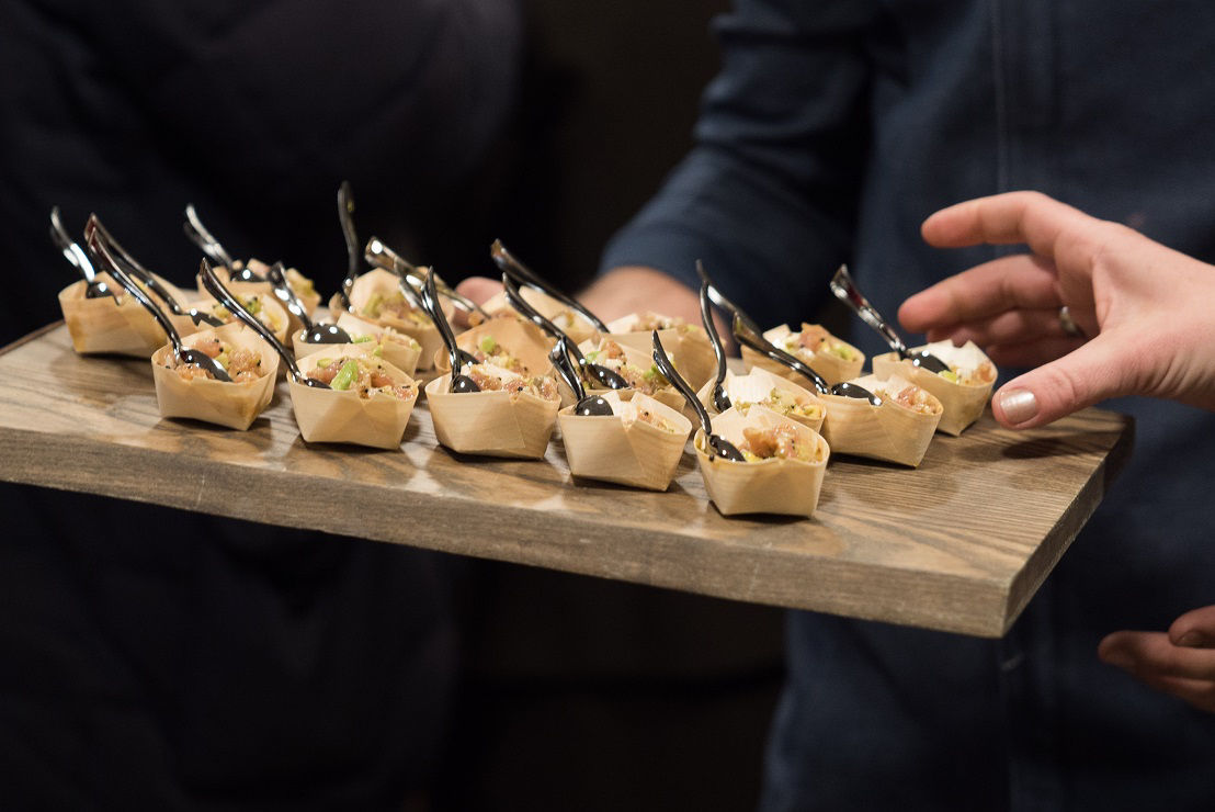 Degustació a la sala Marinada.