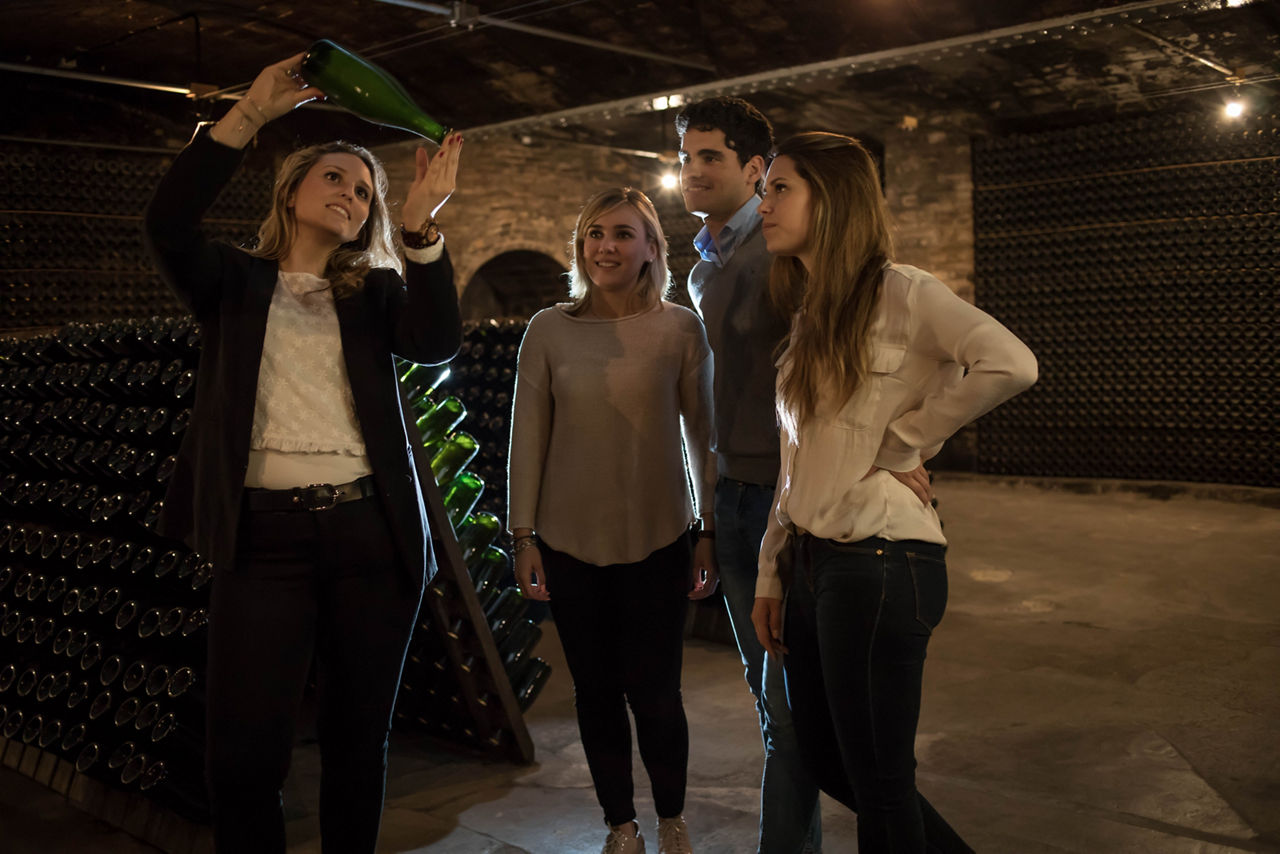 Visita guiada dels cellers de Freixenet.     