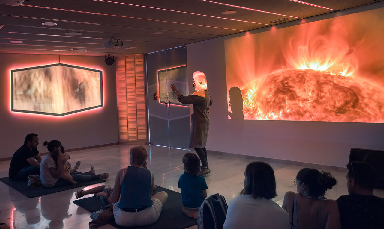Activitat formativa en el Parc Astronòmic Muntanyes de Prades.